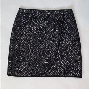 Black Metallic Skirt